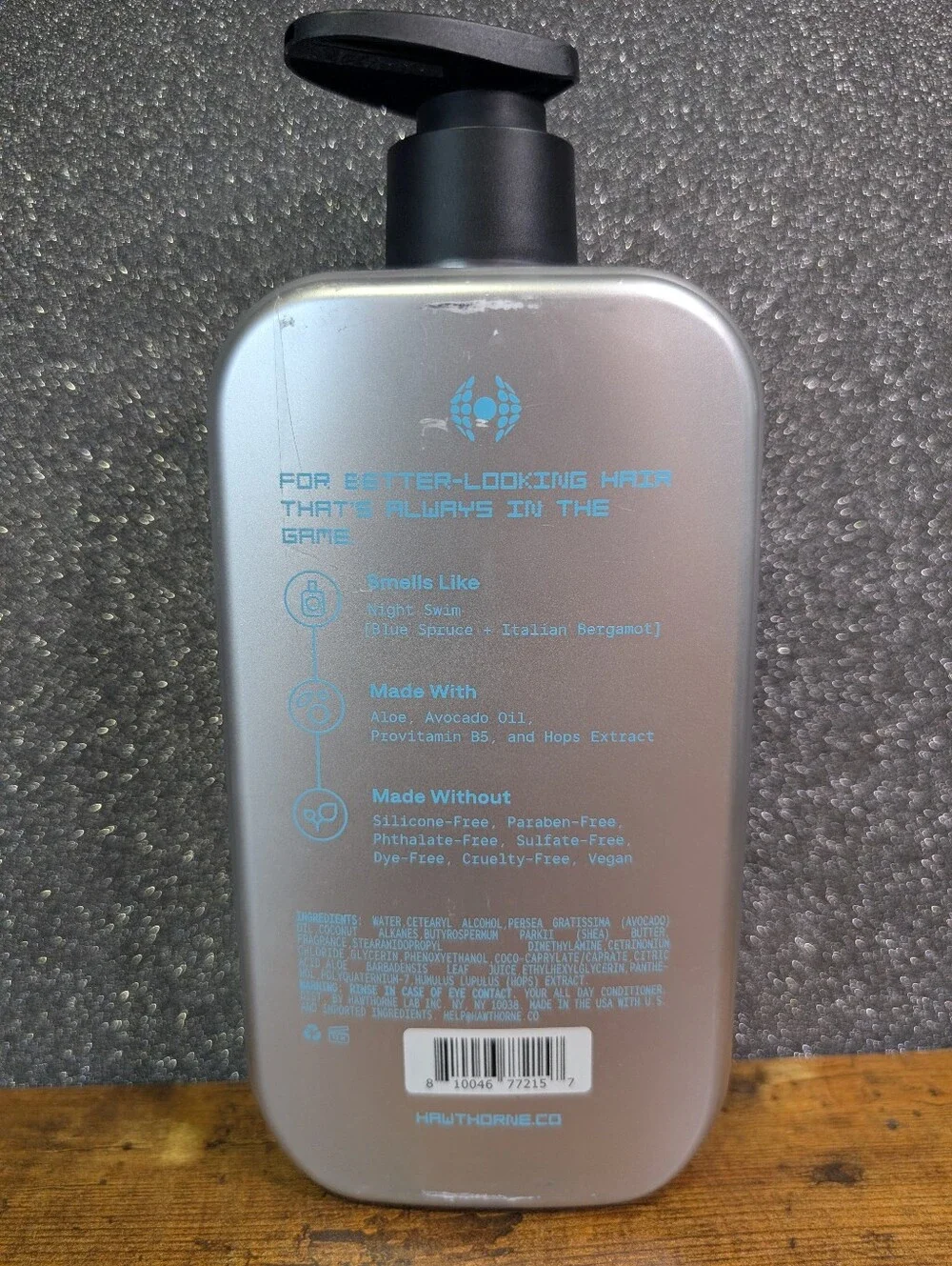 Hawthorne All Day Conditioner Night Swim Aloe Avocado Oil 16 oz